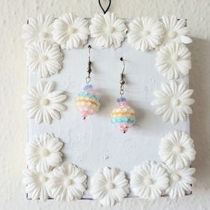 Handmade Pastel Rainbow Earrings